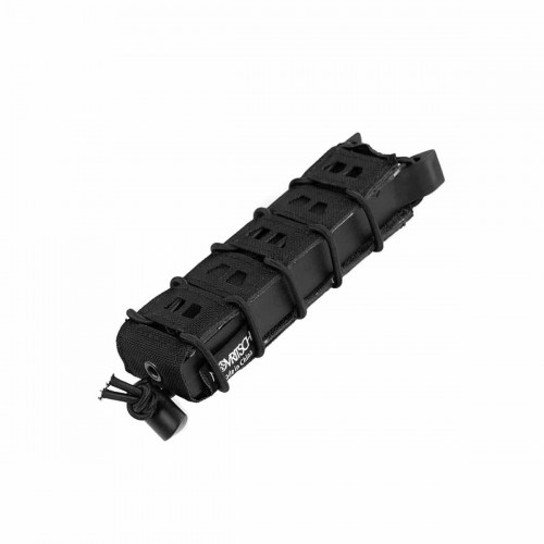 Novritsch Open SMG Mag Pouch (Black), Designed for speed and versatility, the Open SMG Mag Pouch securely holds extended pistol magazines and most SMG mags while keeping them within instant reach